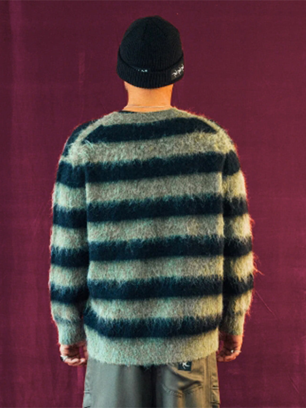 Former Men's Dion Stripe Knit Crewneck Sweatshirt