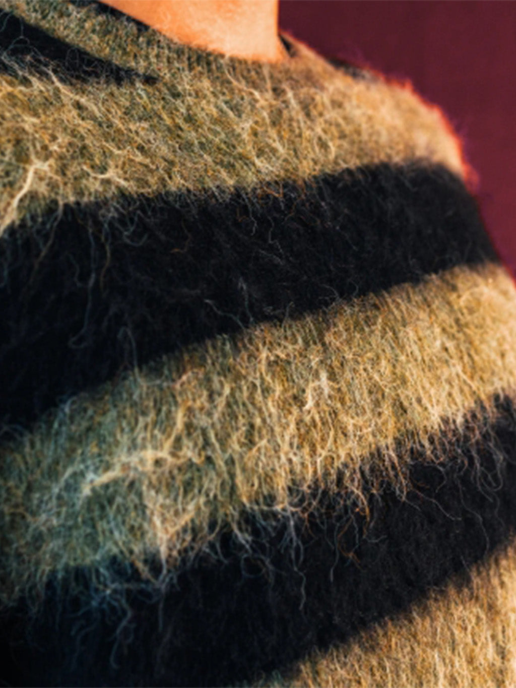 Former Men's Dion Stripe Knit Crewneck Sweatshirt