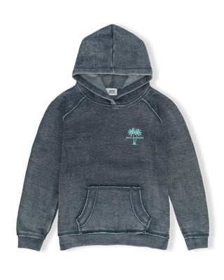 Girl's Double Tree Pullover Hoodie - Navy