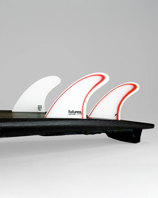 Futures Ethan Ewing Thruster Fin Set- Large (White/Red)