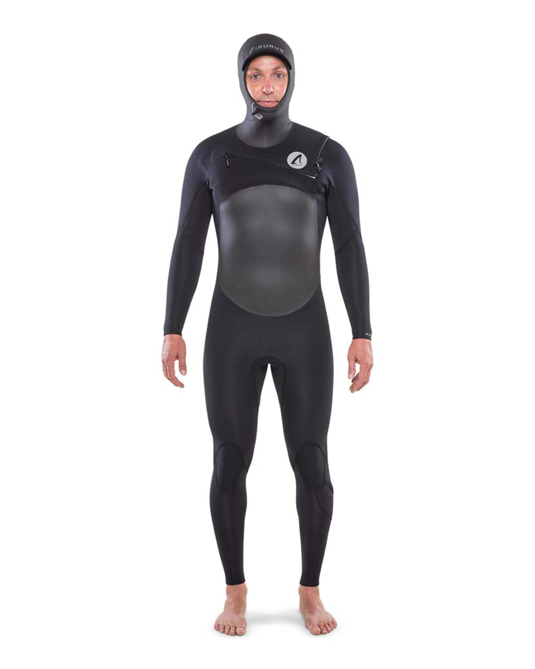 Isurus Men's Evade 4.3 Hooded Chest Zip Winter Wetsuit