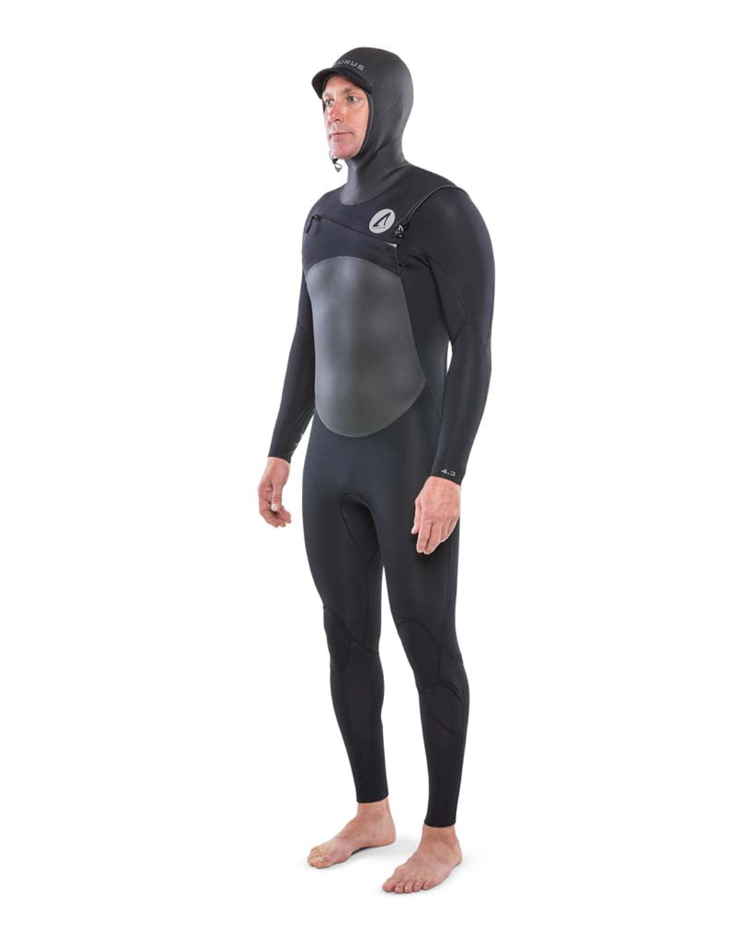 Isurus Men's Evade 4.3 Hooded Chest Zip Winter Wetsuit