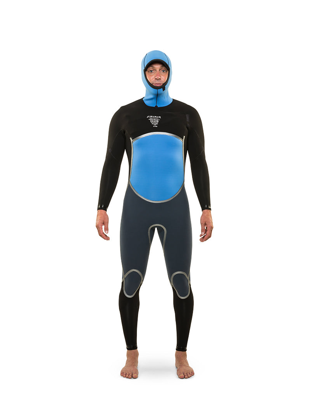 Isurus Men's Evade 4.3 Hooded Chest Zip Winter Wetsuit