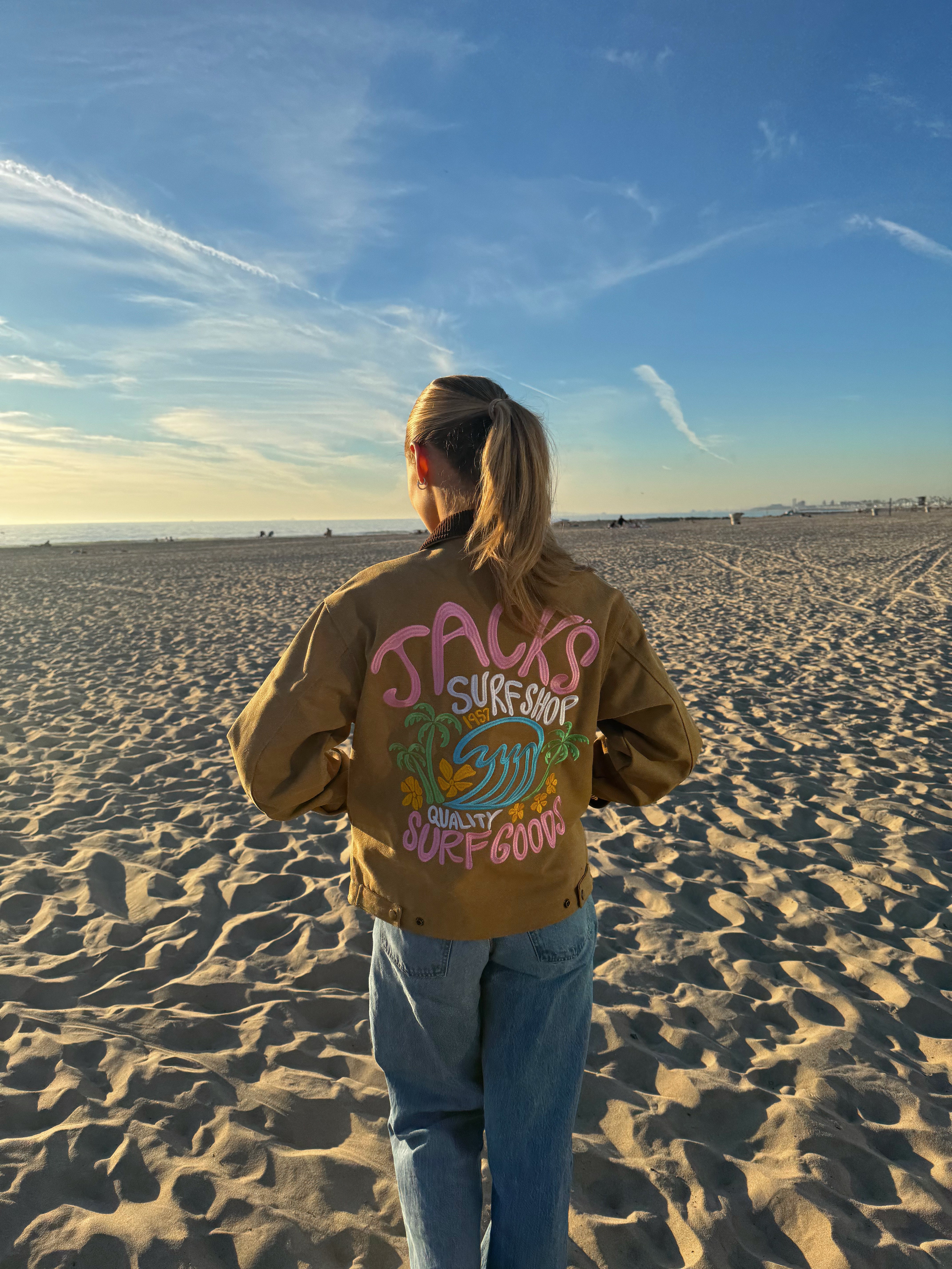 Paradise Embroidered Jacket - Khaki