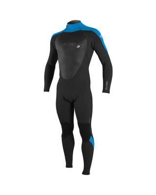 O'Neill Men's Epic 4/3mm Back Zip Fullsuit - Black/Ocean/Bright Blue