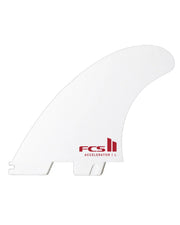 FCS II Accelerator White Edition Tri Fin Set (L)
