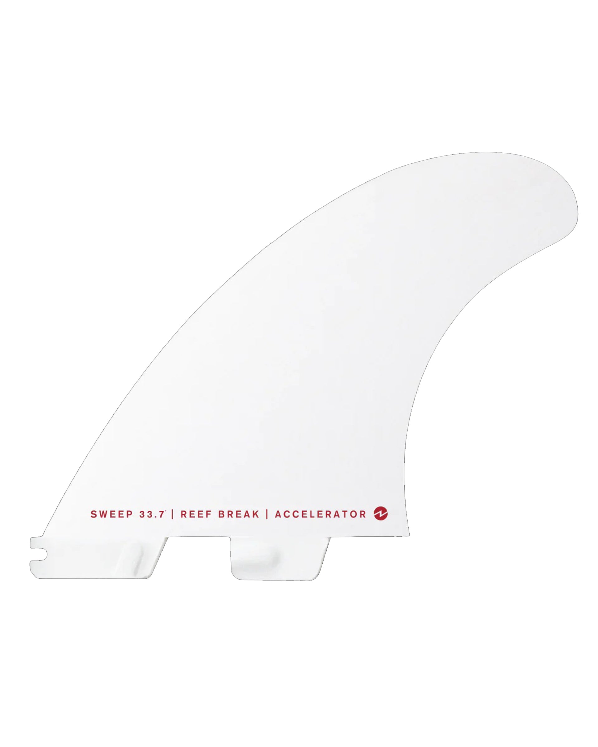 FCS II Accelerator White Edition Tri Fin Set (L)