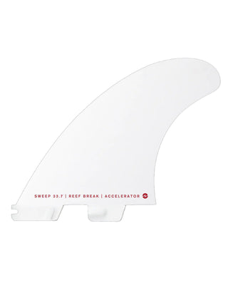 FCS II Accelerator White Edition Tri Fin Set (L)