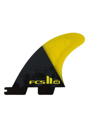 FCS II Al Merrick Quad Rear Fin Set - Yellow