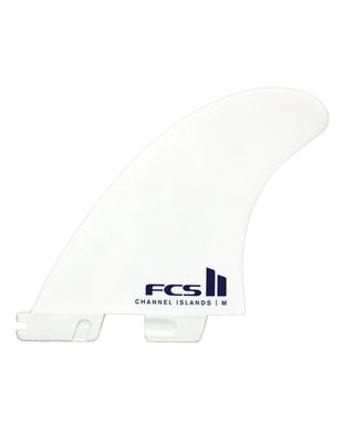 FCS II CI Solution PC Tri Fins - White/Blue