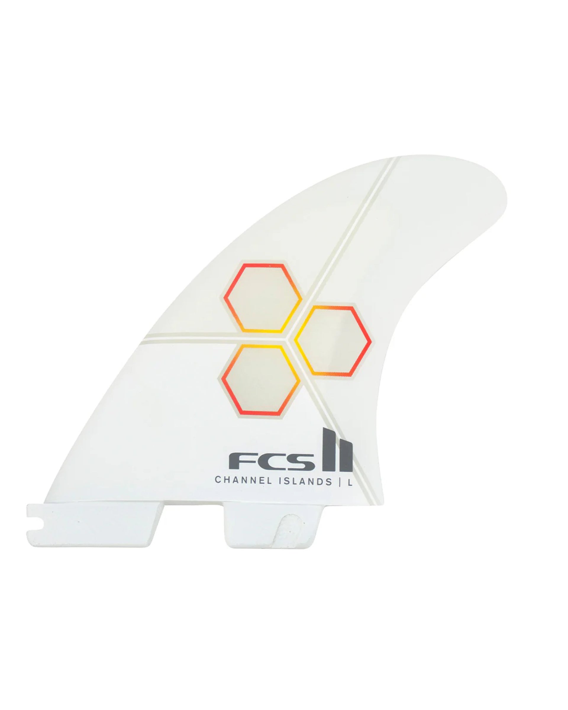 サーフィン・ボディボード FCS II CI UPRIGHT TRI FIN SET FCS II FCS II CI Upright PC Tri Fin Set-White-Large — REAL Watersports