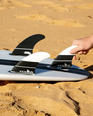 FCS II DHD PC Tri Fins - Black/White