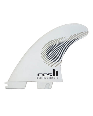 FCS II Gabriel Medina Tri Fin Set - Black/White
