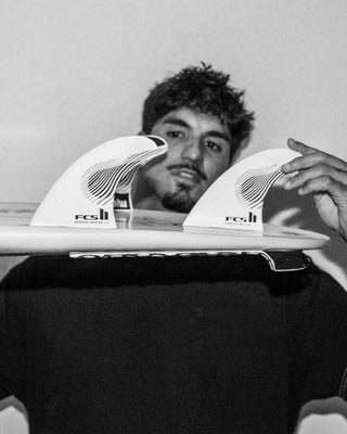 FCS II Gabriel Medina Tri Fin Set - Black/White