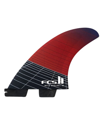 FCS II Matt BIolos Tri-Quad Fin Set - Red