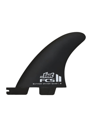 FCS II Mayhem Driver Quad Rear Fin Set - White