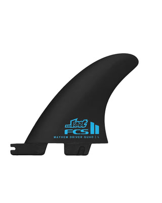 FCS II Mayhem Driver Quad Rear Fin Set - Blue