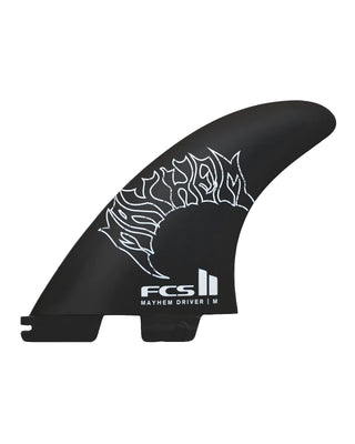 FCS II Mayhem Driver Tri Fin Set - White