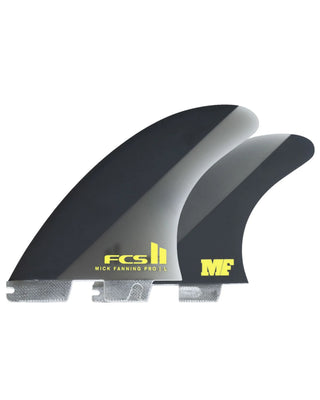 FCS II Mick Fanning PG Pro Tri Fin Set - Acid/Black