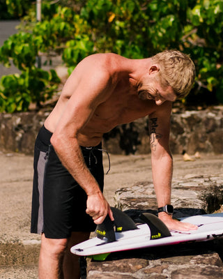 FCS II Mick Fanning PG Pro Tri Fin Set - Acid/Black