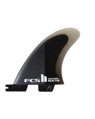FCS II Reactor Quad Rear Fins - Charcoal/Black