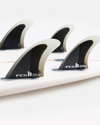 FCS II Reactor Quad Rear Fins - Charcoal/Black