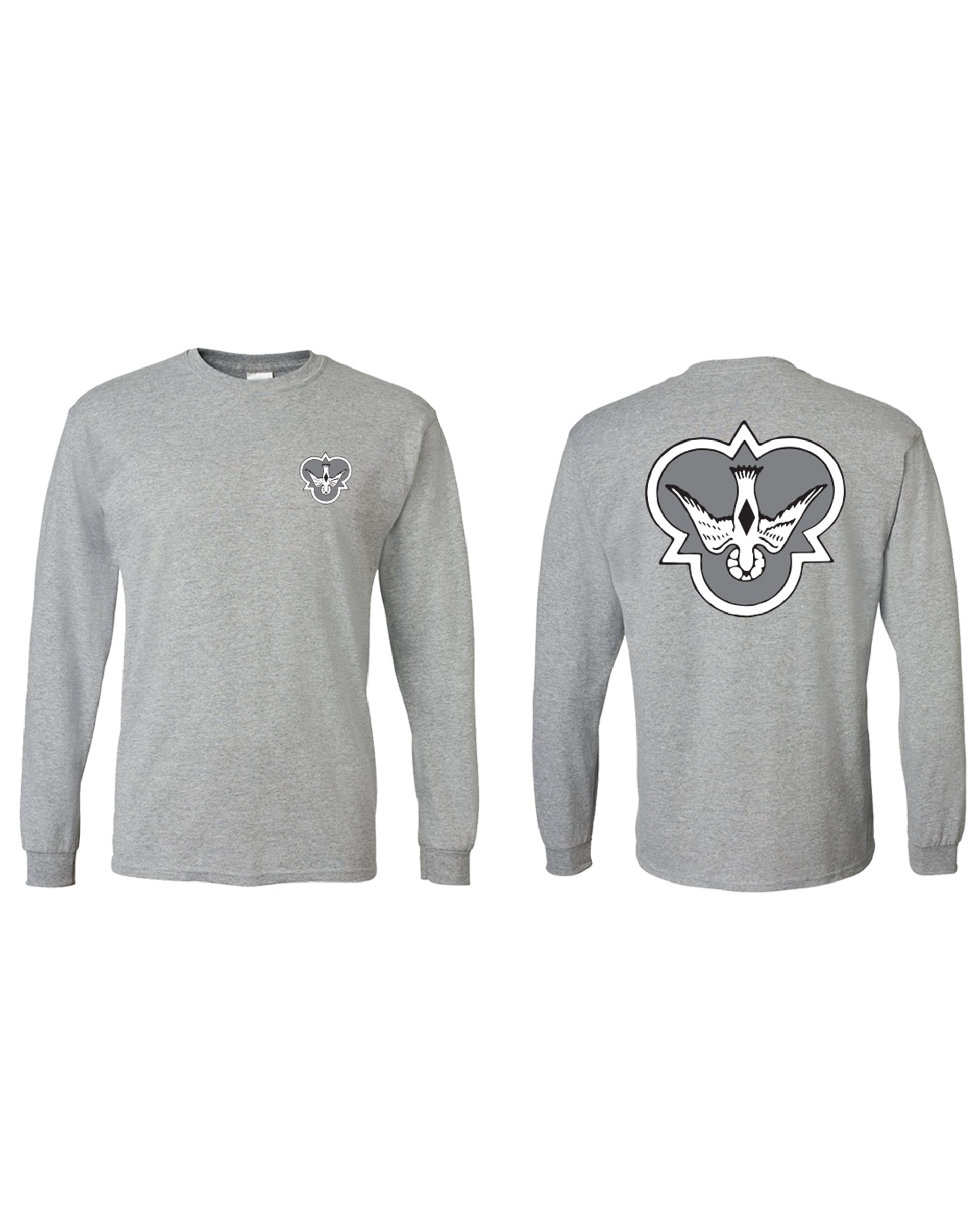 Flying Diamonds of California Long Sleeve Logo T-Shirt - Grey