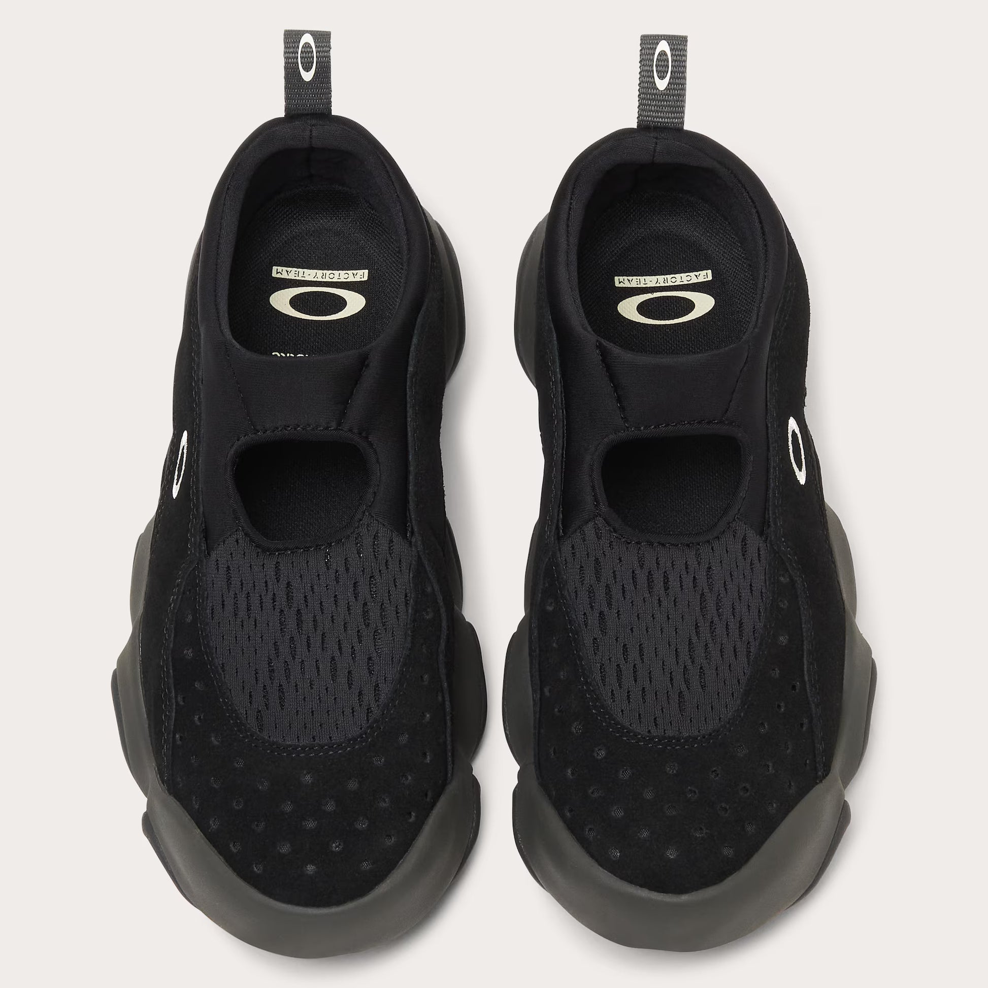 Oakley Factory Team Suede Flesh Sandal - Black – Jack's Surfboards Oakley Factory Team Suede Flesh Sandal - Black – Jack's Surfboards