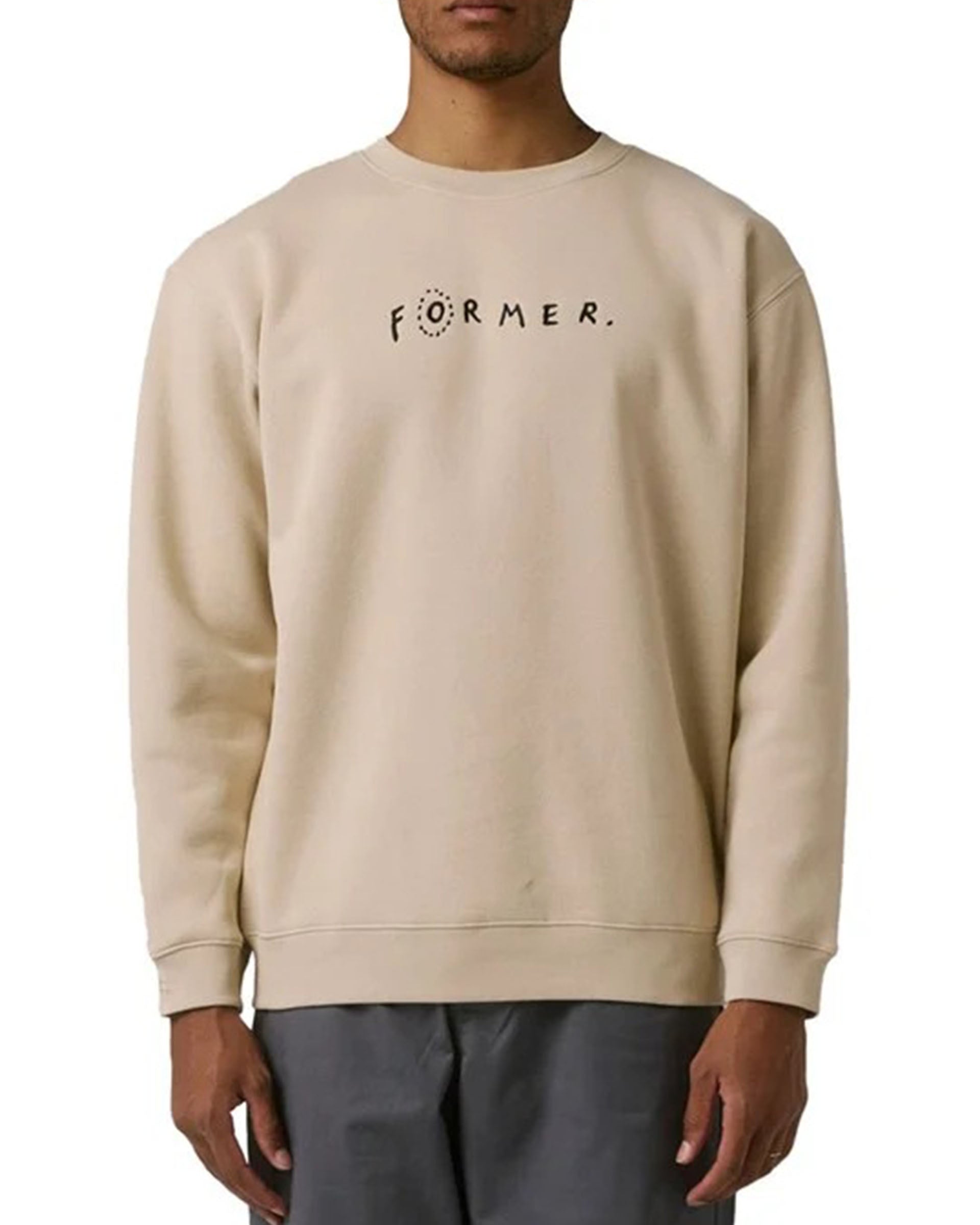 Former Skittish Crewneck - Bone