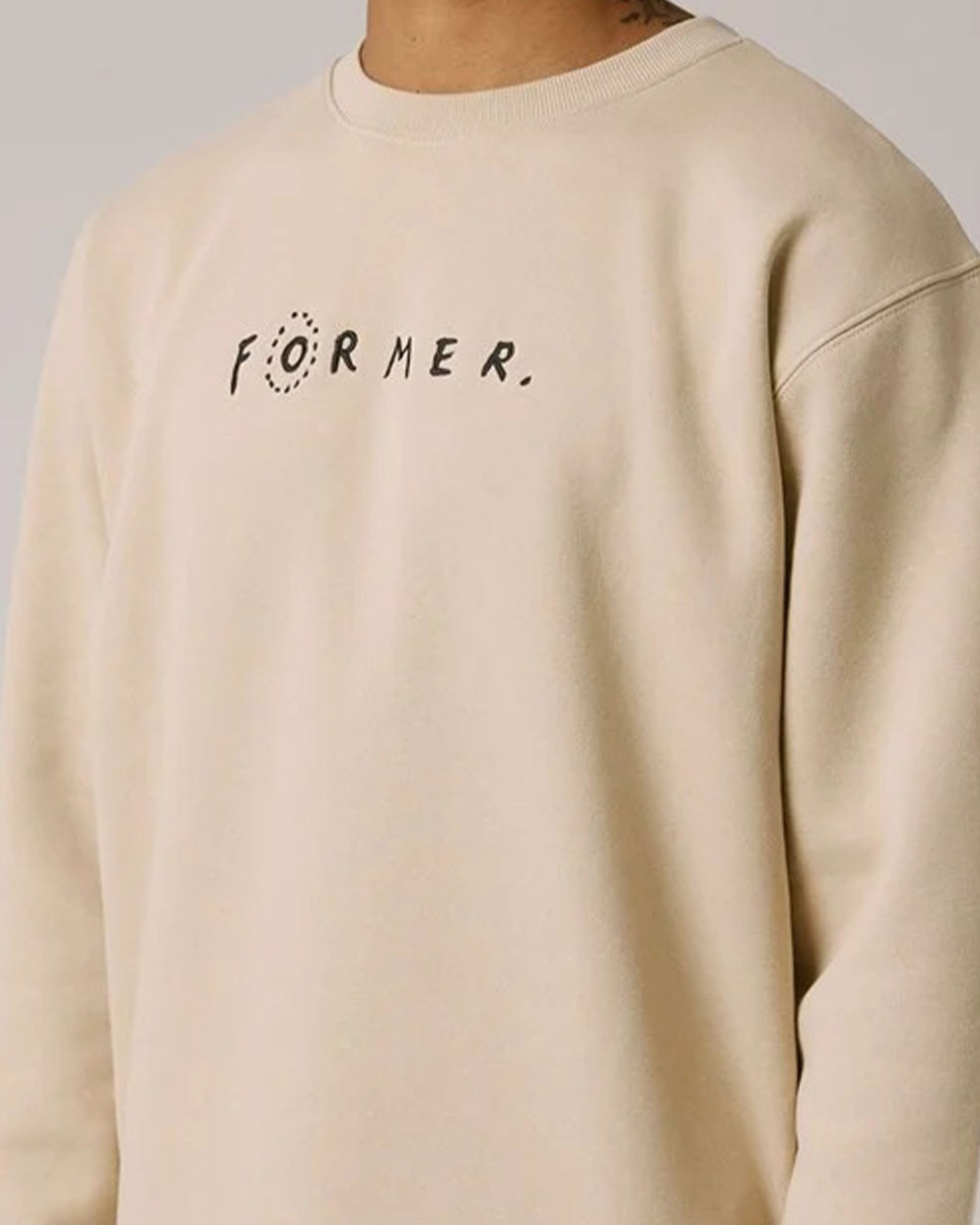 Former Skittish Crewneck - Bone
