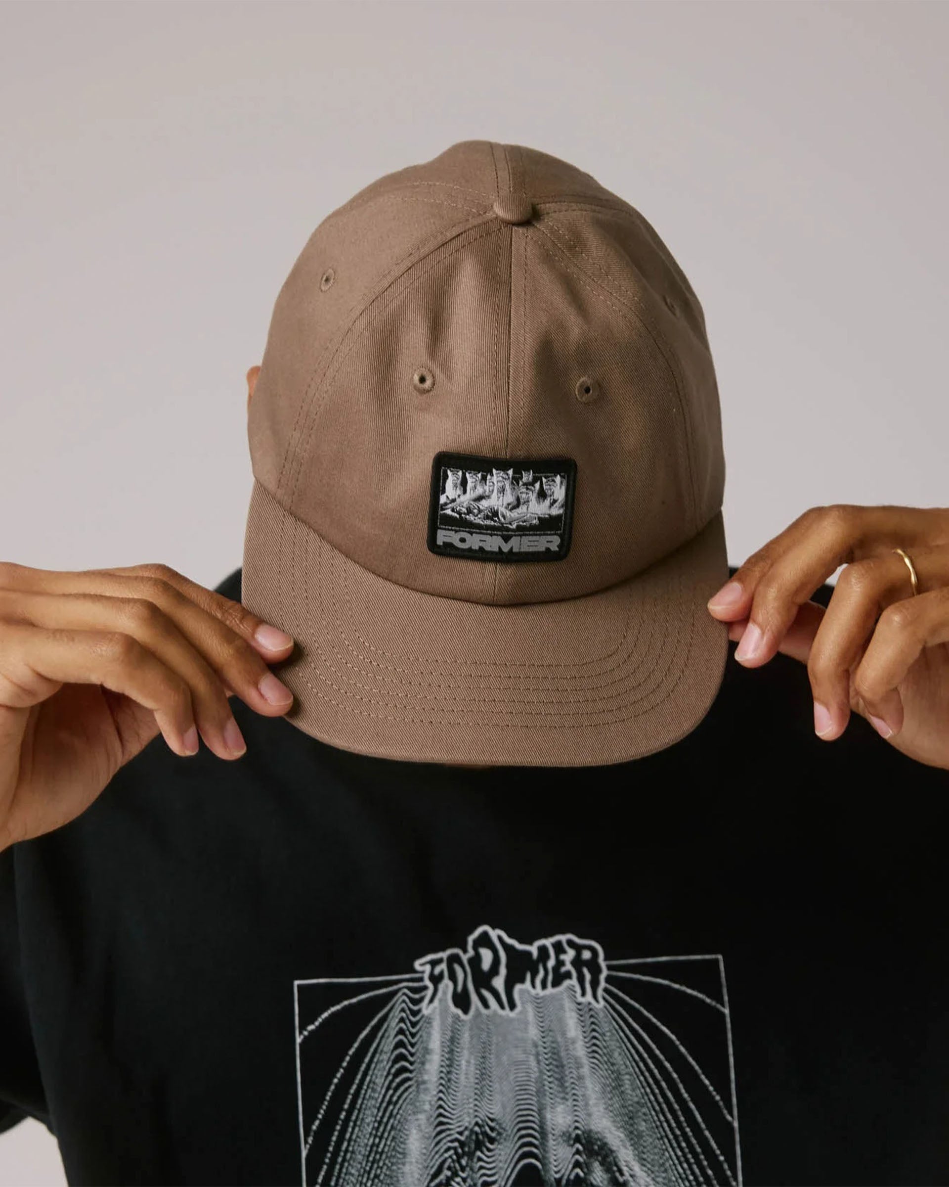 Former Theater Patch Hat - Taupe