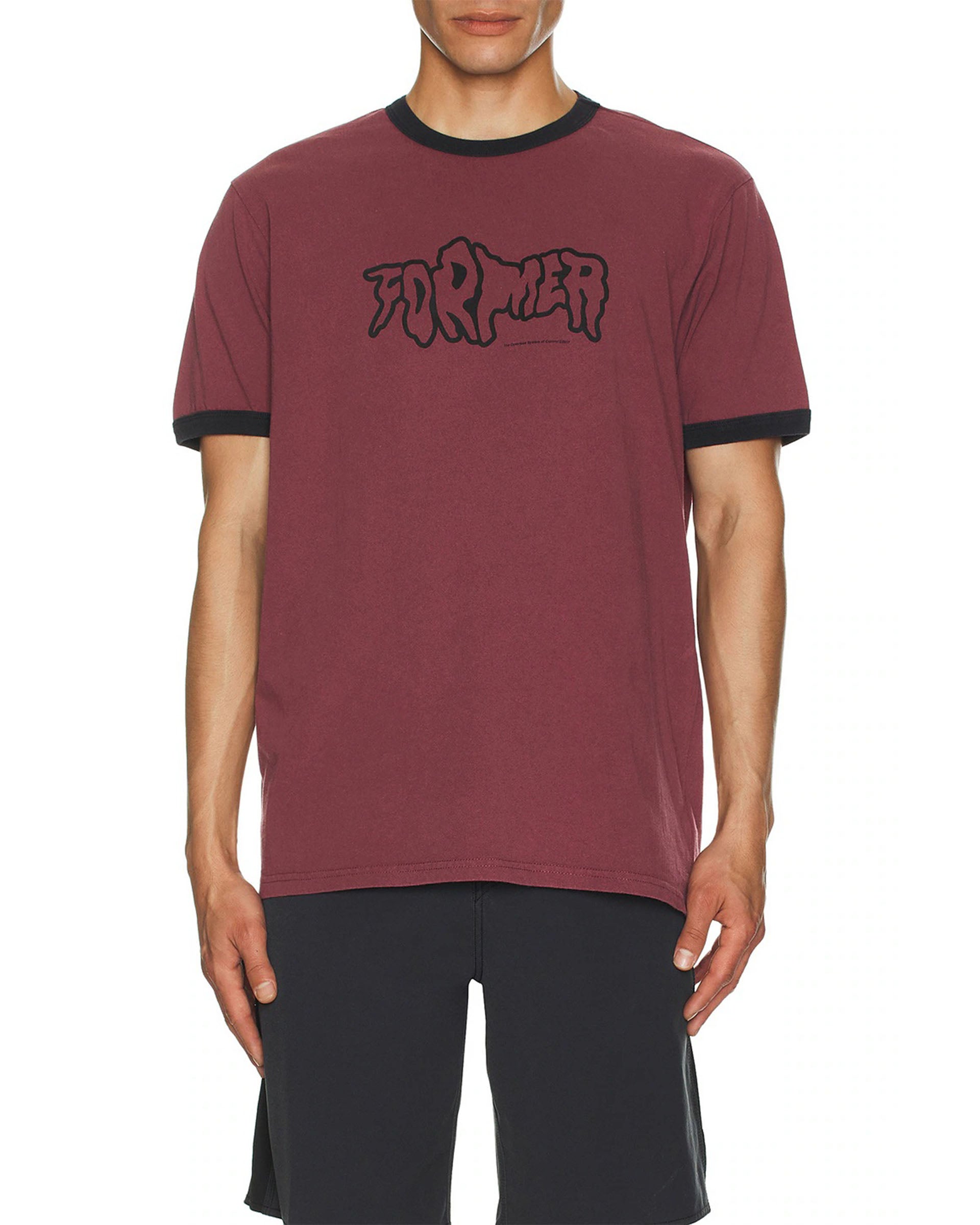 Former Vanish Ringer Short Sleeve T-Shirt - Plum