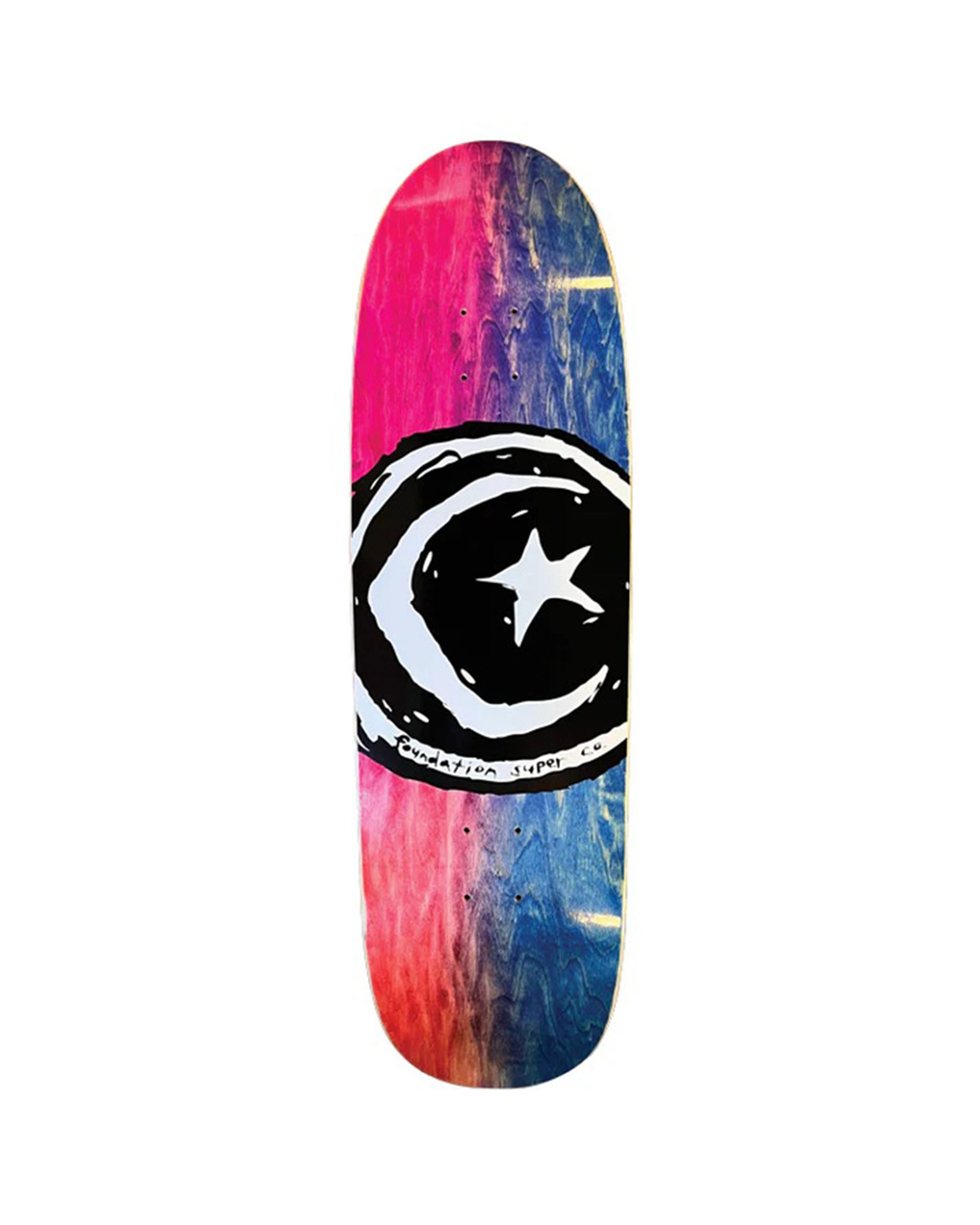 Foundation Skateboards Star &amp; Moon Dyed Shape 9" Deck