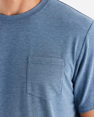 Free Fly Bamboo Flex Pocket Short Sleeve T-Shirt - Heather Deepwater