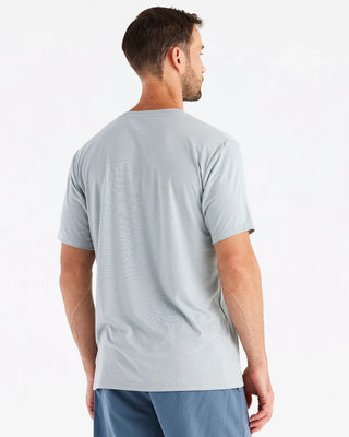 Free Fly Bamboo Flex Pocket Short Sleeve T-Shirt - Heather Aspen Grey