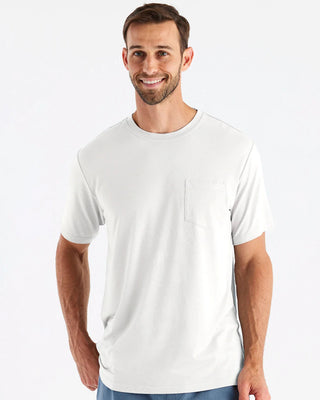 Free Fly Bamboo Flex Pocket Short Sleeve T-Shirt - Bright White