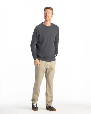 Free Fly Bamboo Lightweight Fleece Crewneck - Black Sand