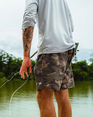 Free Fly Reverb Short - Woodland Camo Print