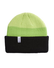 The Frena Thick Knit Cuffed Beanie - Green Stripe