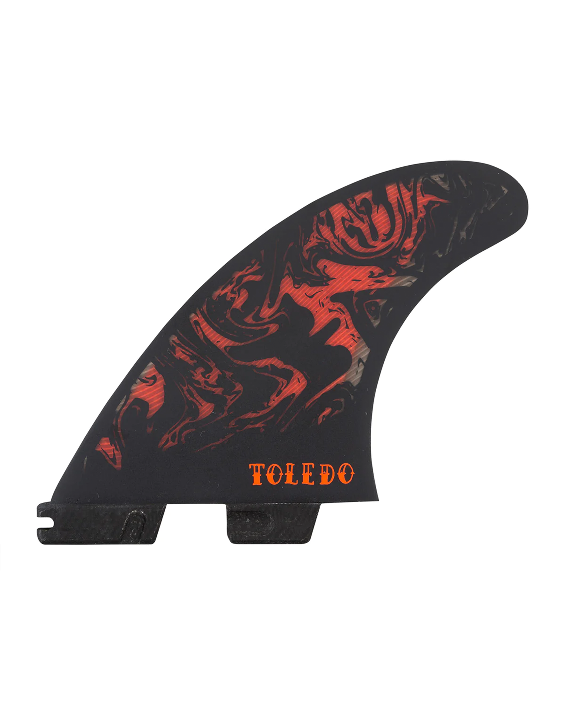 FCS II Filipe Toledo Tri Fins-Black/Red