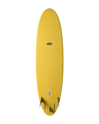 NSP Funboard- Elements Mid-Length Surfboard-Yellow