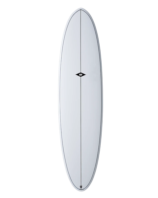 NSP Funboard- Elements Mid-Length Surfboard-White