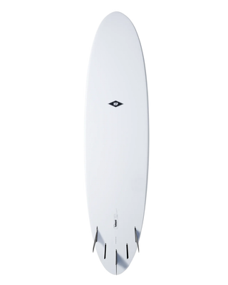 NSP Funboard- Elements Mid-Length Surfboard-White
