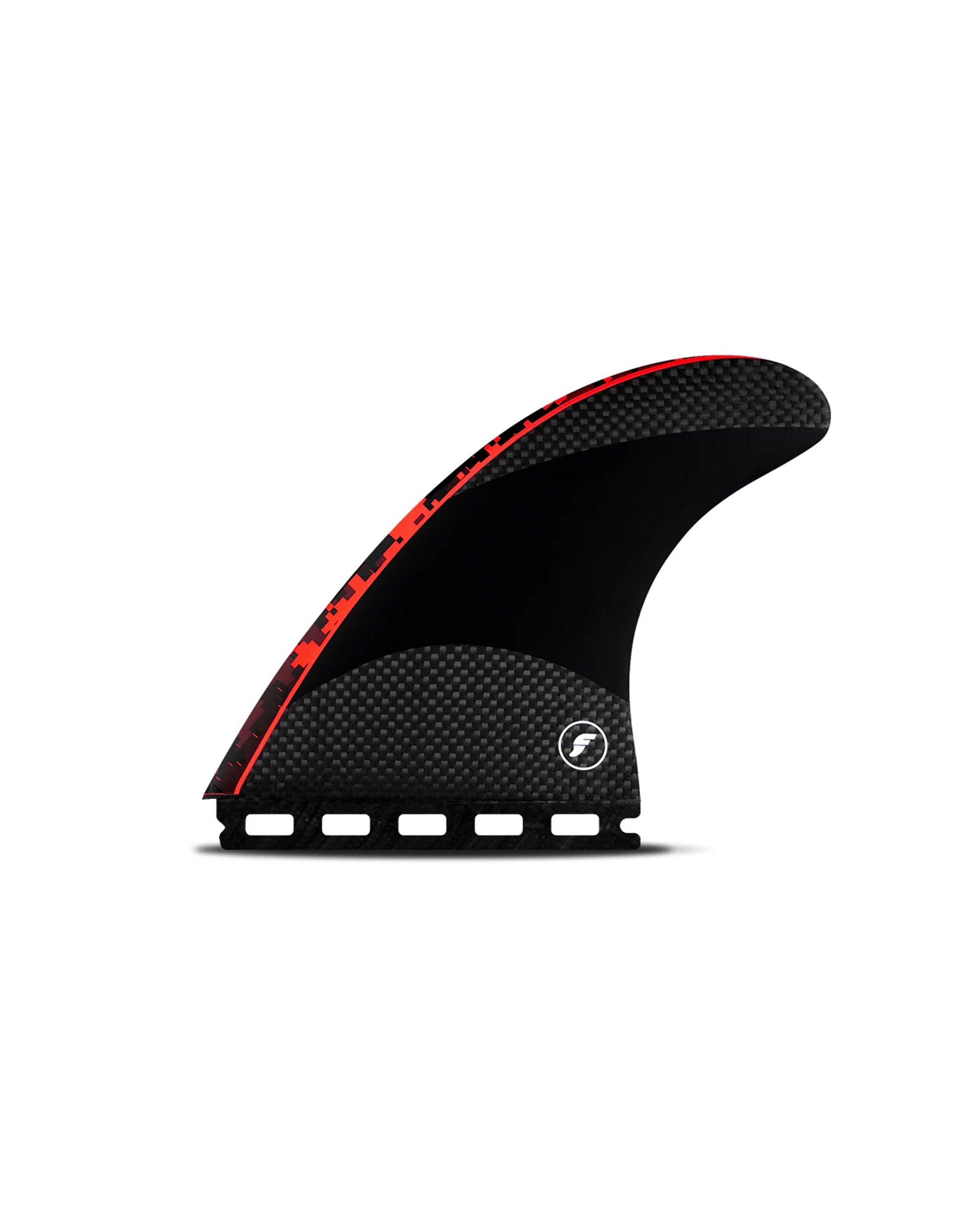 John John Florence Techflex Thruster Fin Set - Digital Red (Large)