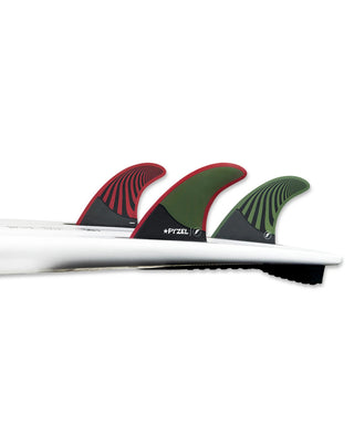 Pyzel Thruster (Medium)- Green/Red