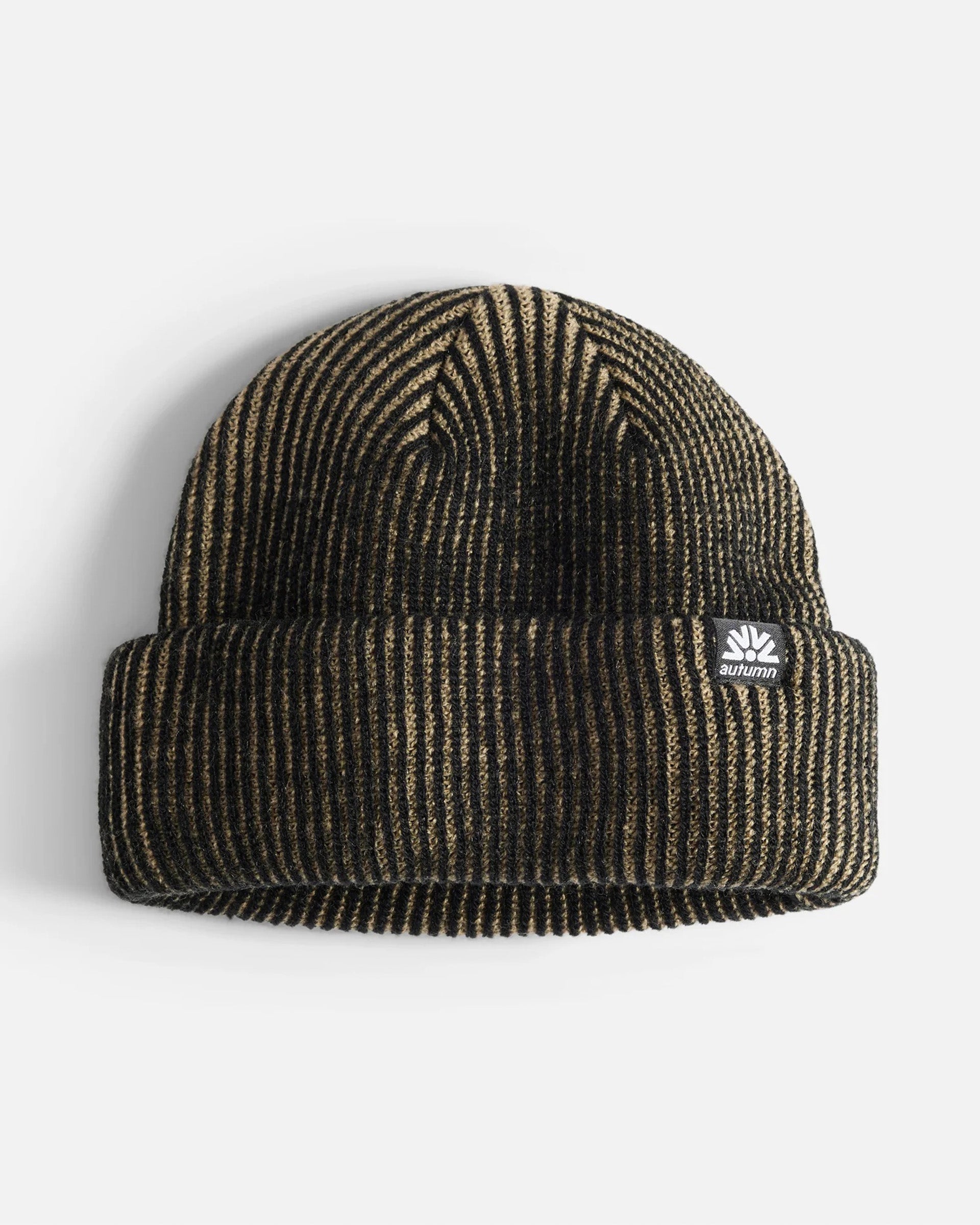 Cord Double Roll Beanie - Chinchilla