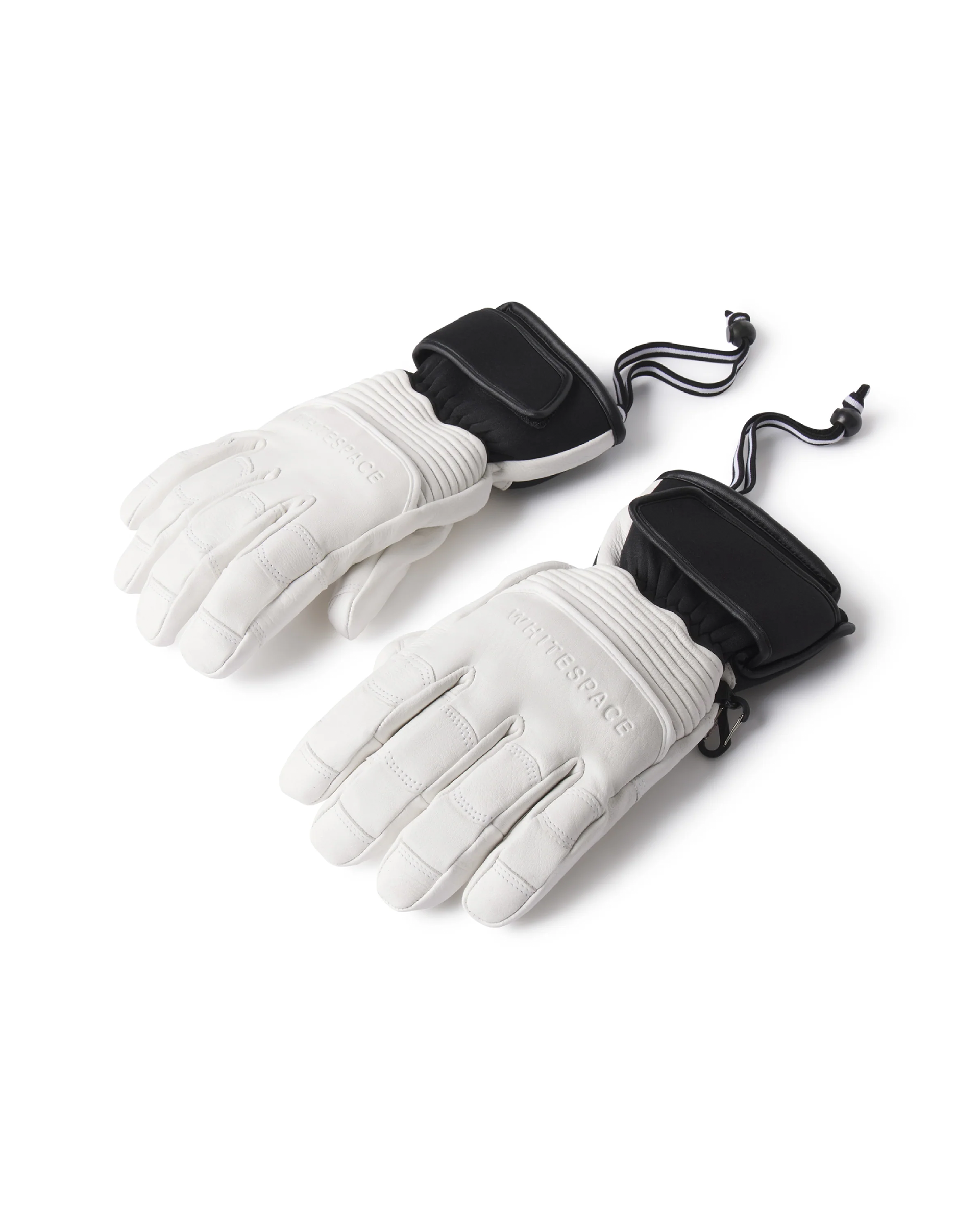 Leather Riding Gloves - Bone