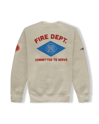 Fire Crest Crewneck Sweatshirt - Dove Grey