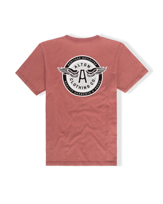 Flyer SW S/S Tee - Washed Mauve