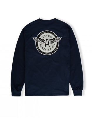 Flyer L/S Tee - Navy